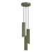 SOLLUX SL.3185 Lámpara Colgante Rayo 3P Verde Oliva