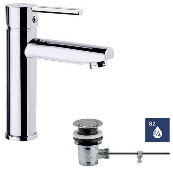 RAMONSOLER 3304VA DRAKO Grifo Lavabo Con Desagüe Cromo