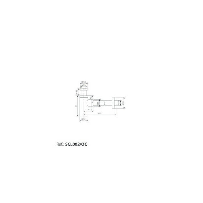 IMEX SCL002/NQ Round Visible Siphon Brushed Nickel Color