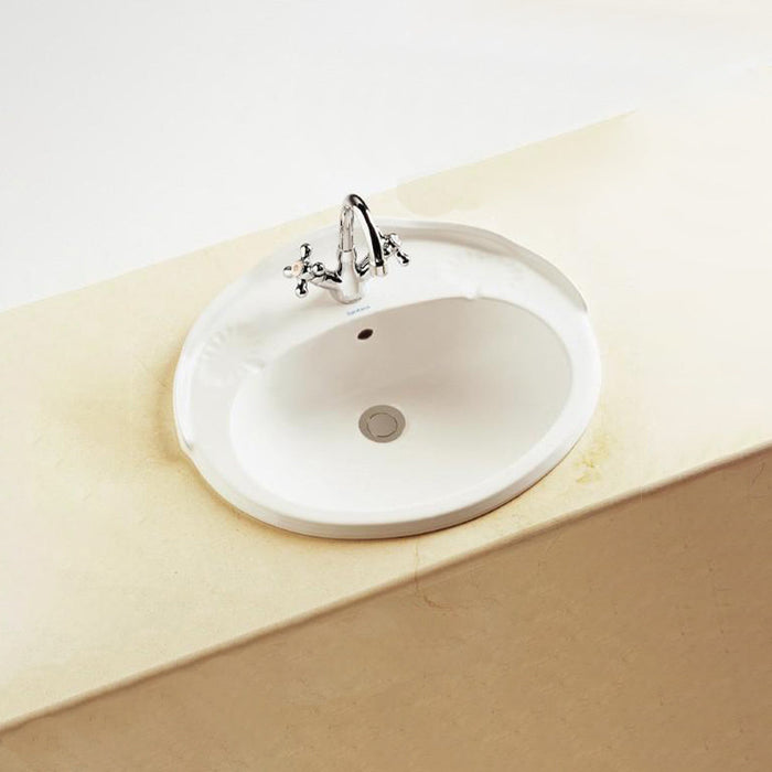 SANITANA GRLE2.10C0 GRECIA Lavabo Encastre Clásico Blanco
