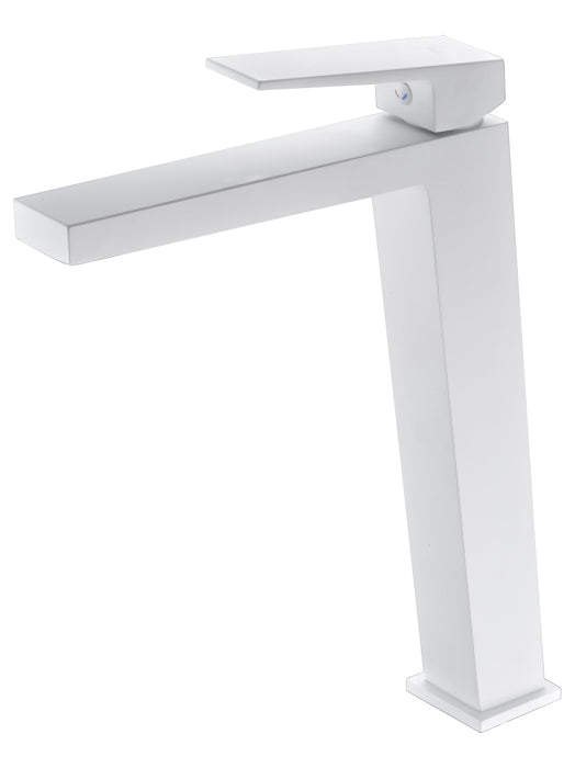IMEX BDAR025-3BL ART Tall White Matte Sink Faucet