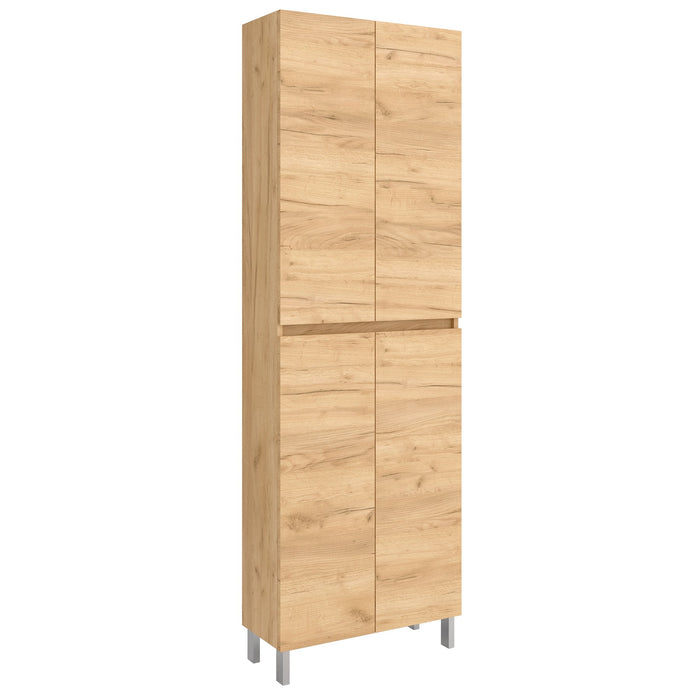 SALGAR 106309 INFINITY Armario Pie 4 Puertas Fondo 24 cm Color Roble África