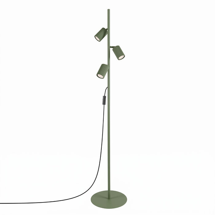 SOLLUX SL.2026 Lámpara de pie KARBON 3 verde oliva