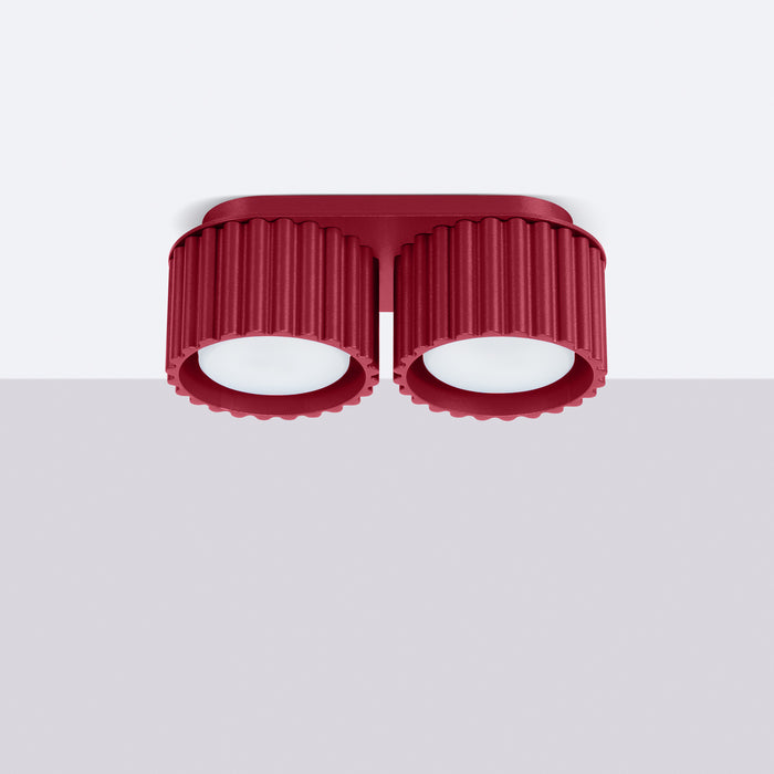 SOLLUX SL.1823 AURA Lámpara De Techo 2 Burdeos Gx53