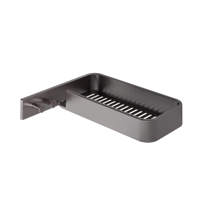 GEDY A9198100000 IL GIGLIO Porta objetos angular con percha gun metal