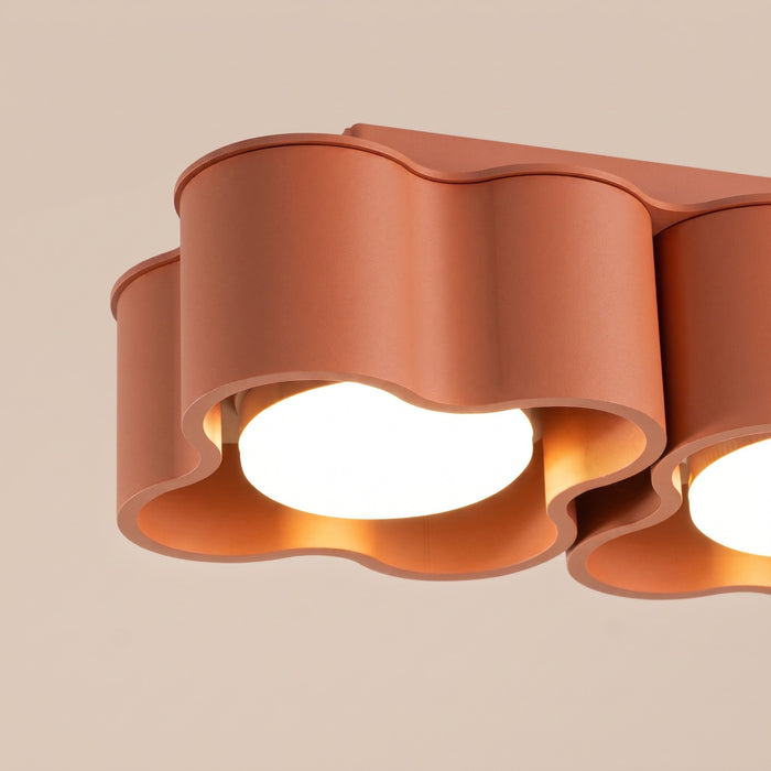 SOLLUX SL.3355 Lámpara De Techo Ovio 2 Ocre Rojo Gx53