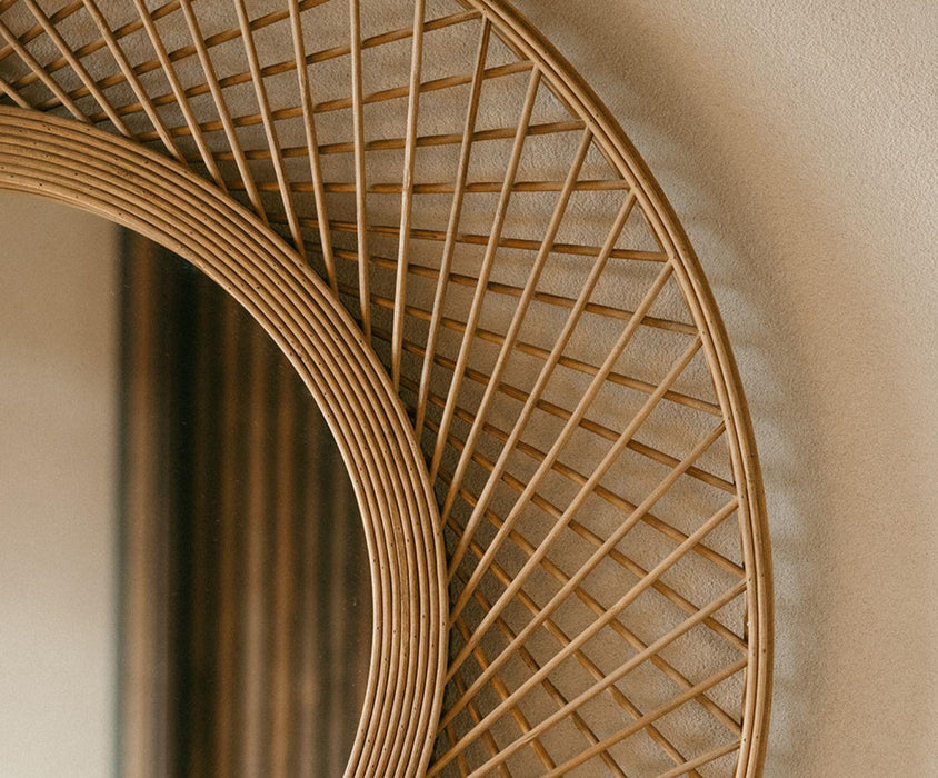 ANDREA HOUSE AX70237 Espejo De Bambú Y Madera