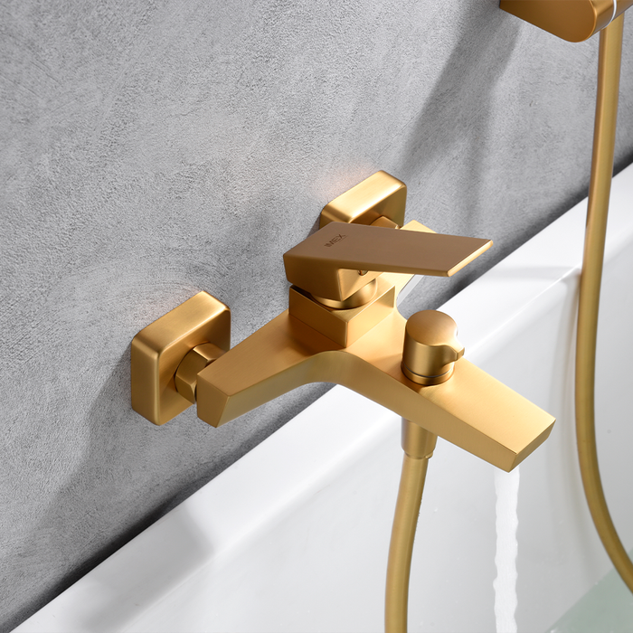 IMEX BDAR025-4OC ART Bathroom / Shower Single-lever Brushed Gold Kit