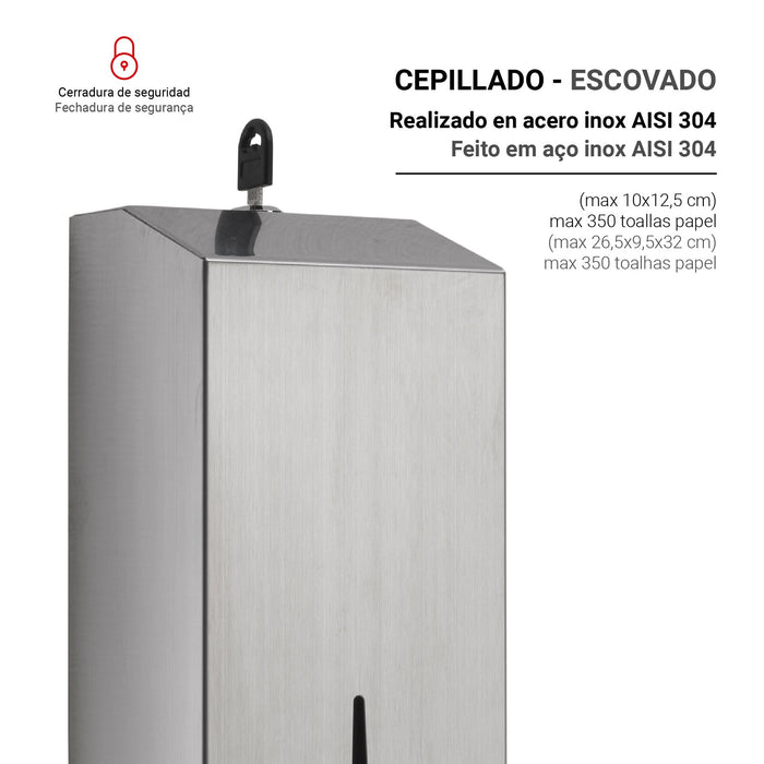 GEDY 24383800000 Dispensador Toallas Papel Cepillado