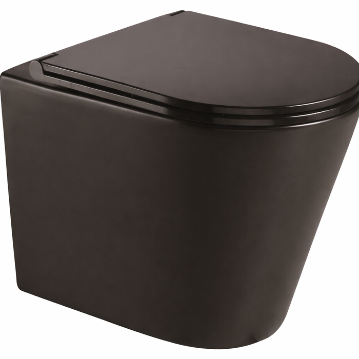 AQUORE TURÍN Inodoro Suspendido Tornado Negro Mate