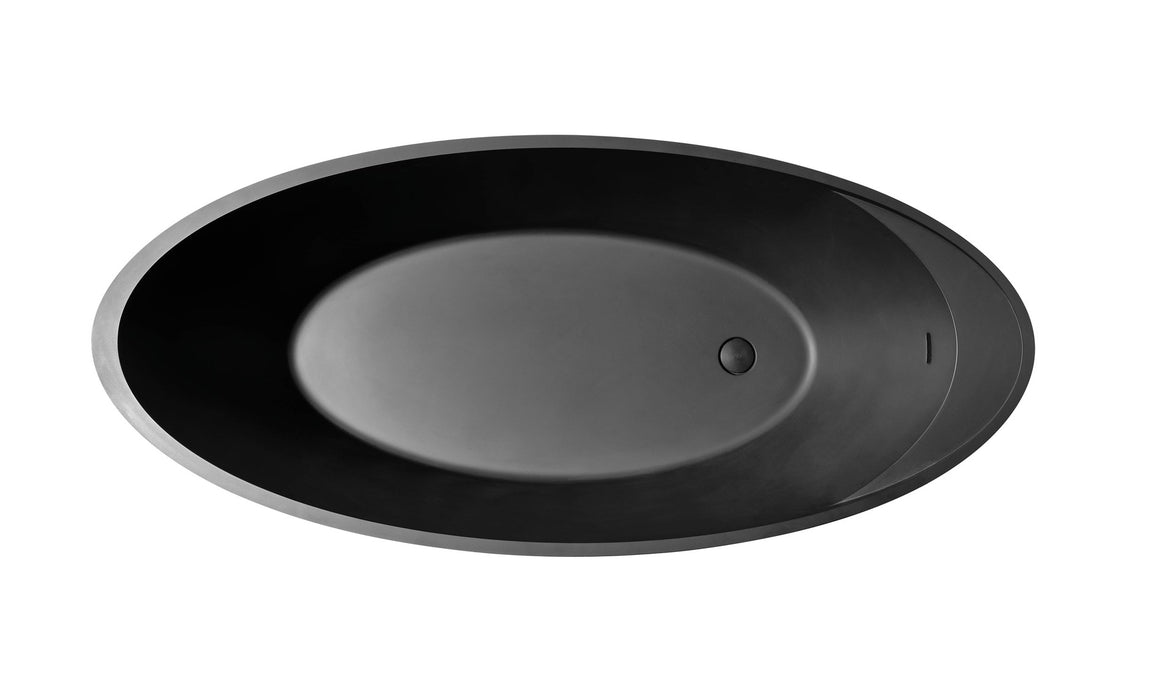 ACQUABELLA 53024557 OPAL Bañera Exenta Textura QUIZ Color Negro