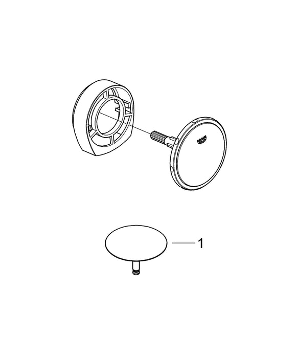 GROHE 26 358 000 TEMPESTA-F Trigger Spray 30 Conjunto de ducha 1 jet con soporte Cromo