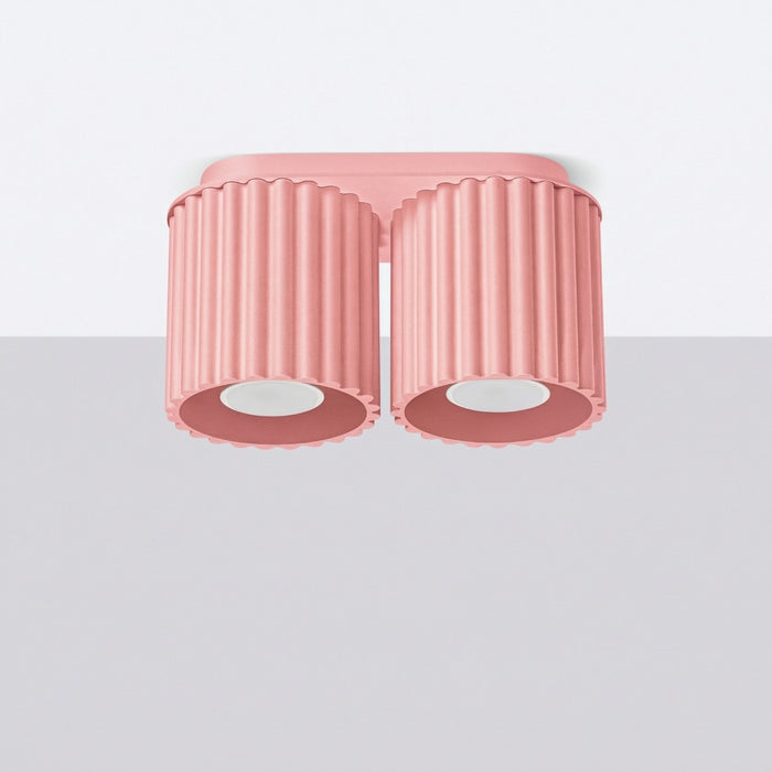 SOLLUX SL.2404 Plafón AURA 2 rosa GU10