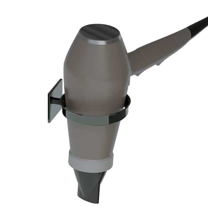 BELTRAN 10786 MONACO Portasecador Cromo Negro Adhesivo