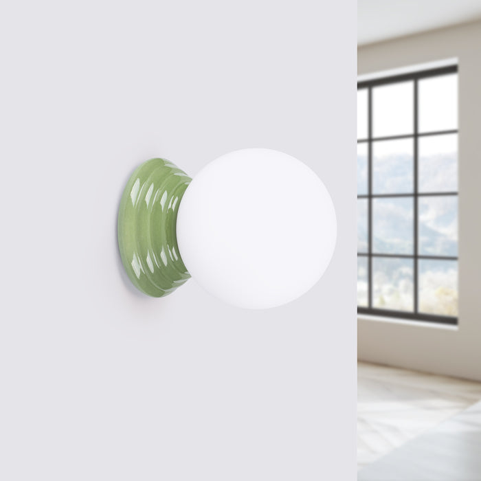 SOLLUX SL.1894 Aplique ZORI verde IP44 verde oliva