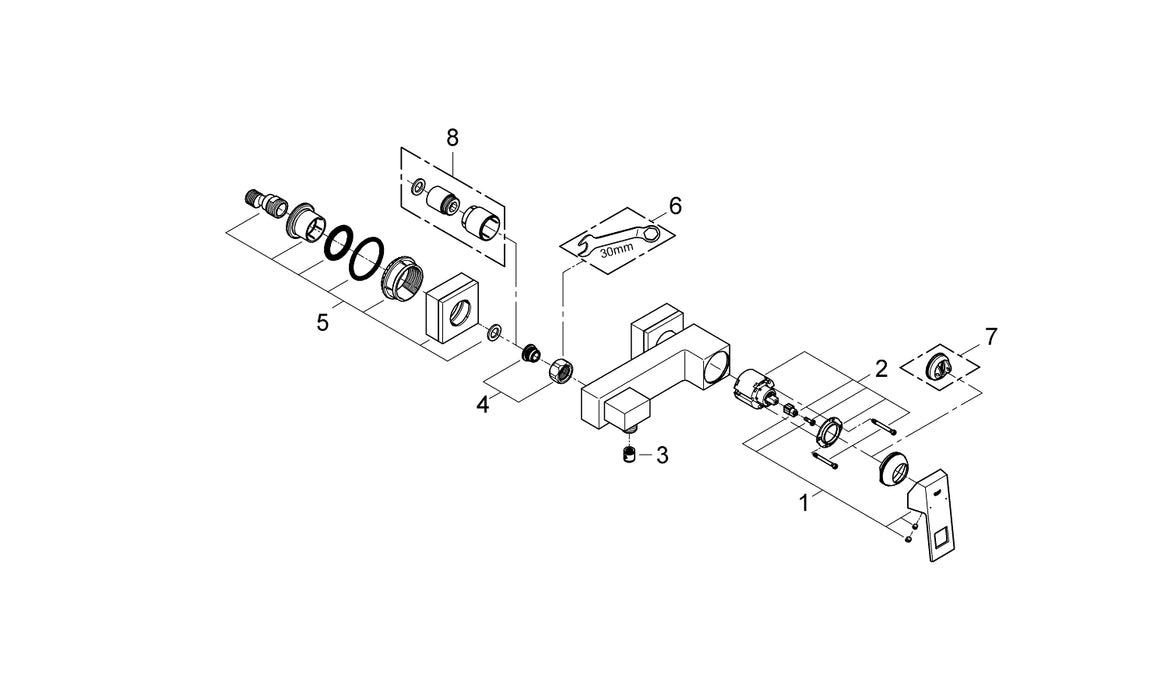 GROHE 25 252 DL1 ESSENCE Monomando de ducha 1/2" cobre cepillado