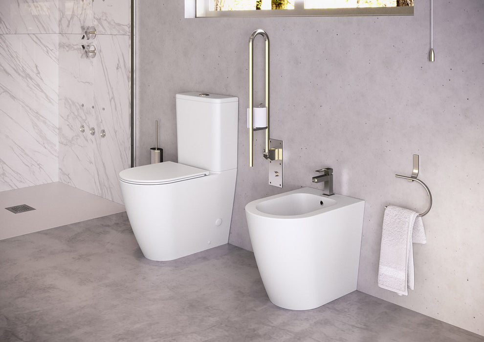 FOSSIL NATURA 01265 NÁPOLES Bidé a Suelo Altura Confort Blanco Mate