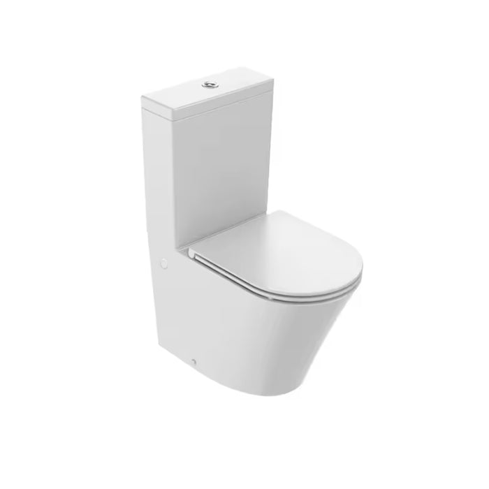 JACOB DELAFON RODIN + Compact Rimless White Toilet