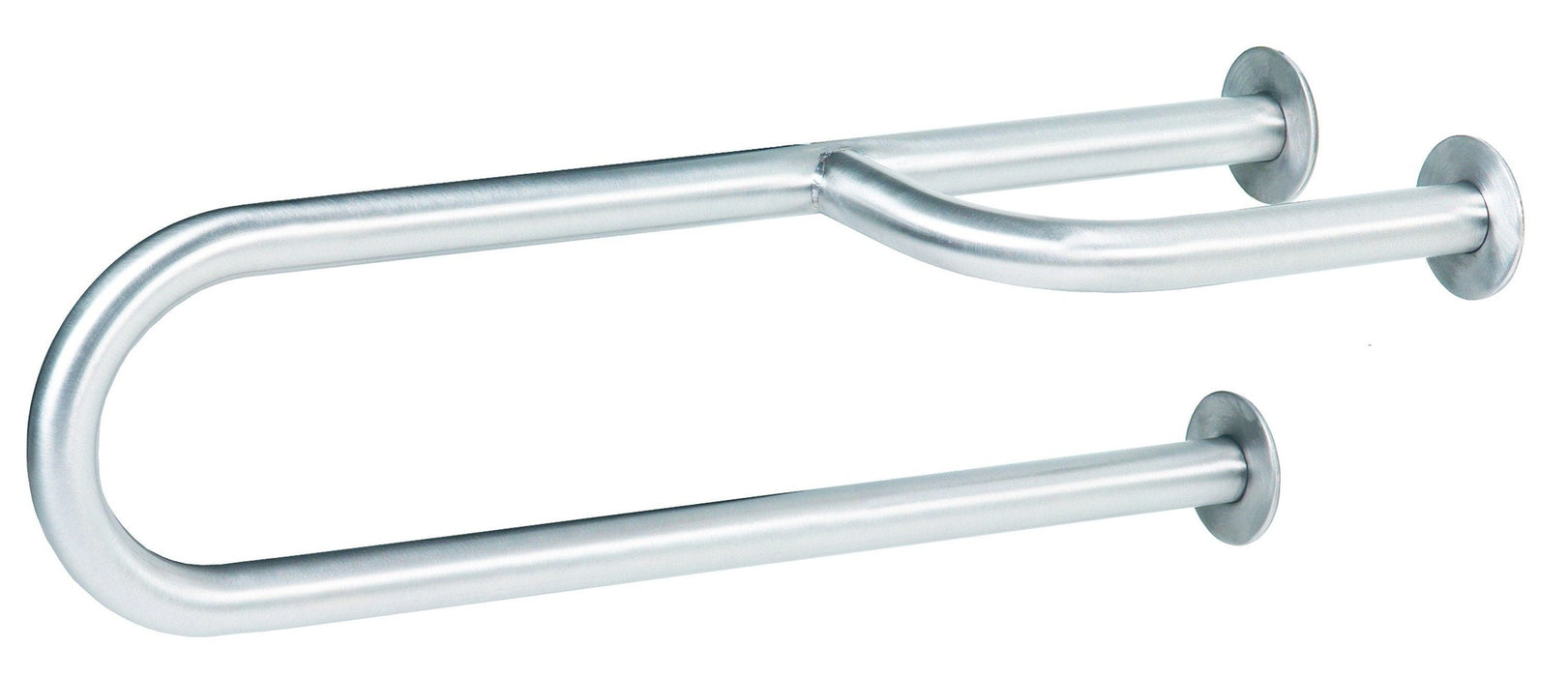 MEDICLINICS BFI600C Fixed Bar 3P Left Stainless Steel Bright