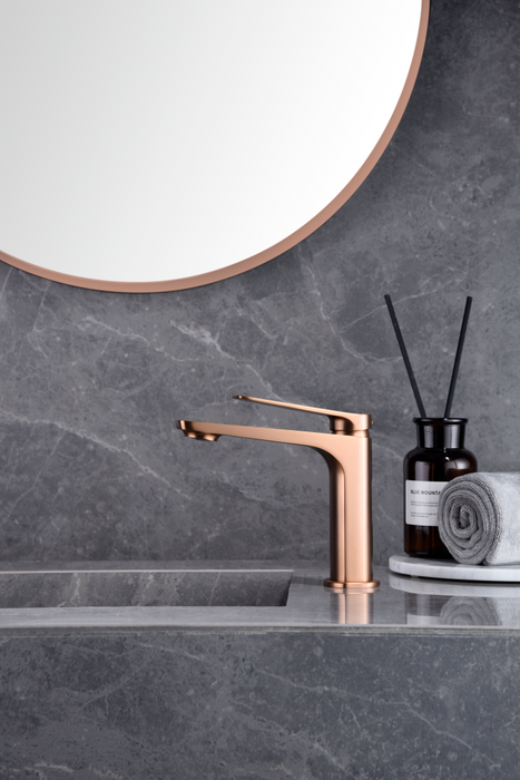 IMEX BDN047-1ORC NÁPOLES Monomando Lavabo Oro Rosa Cepillado