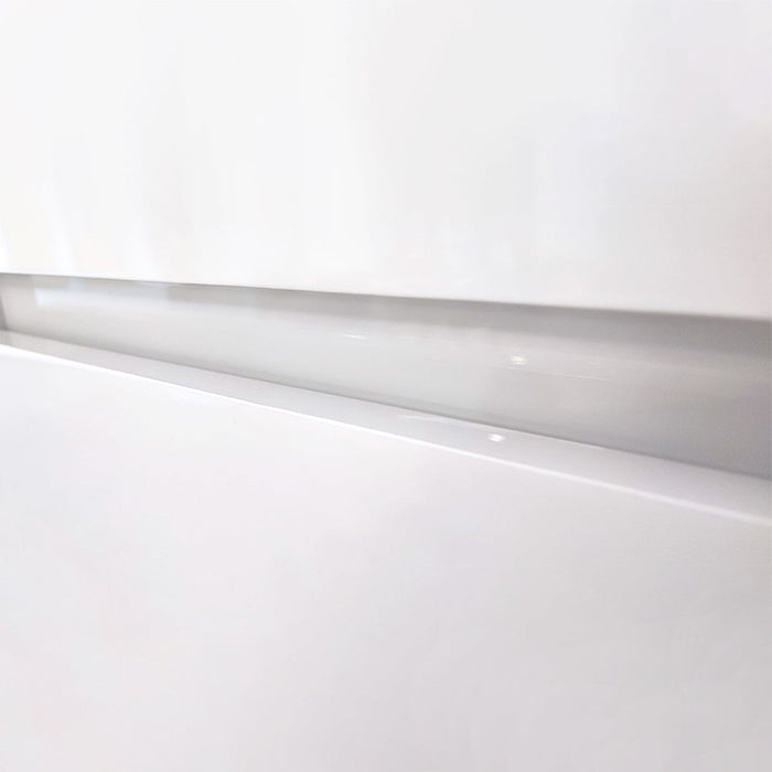 AQUORE SEVILLA Mueble de Baño con Lavabo Suspendido 2 Cajones Color Blanco Brillo