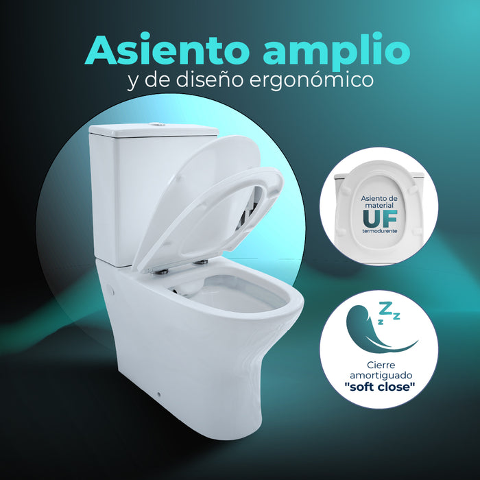 NOVOBATH LISBOA Rimless Toilet Complete White