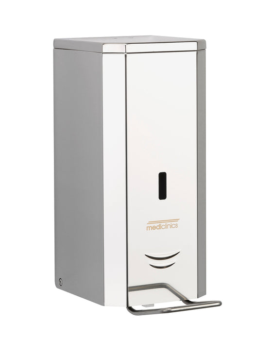 MEDICLINICS DJP0034C 1.5L Liquid Soap Dispenser AISI 304 with Stainless Steel Lever Polished Finish