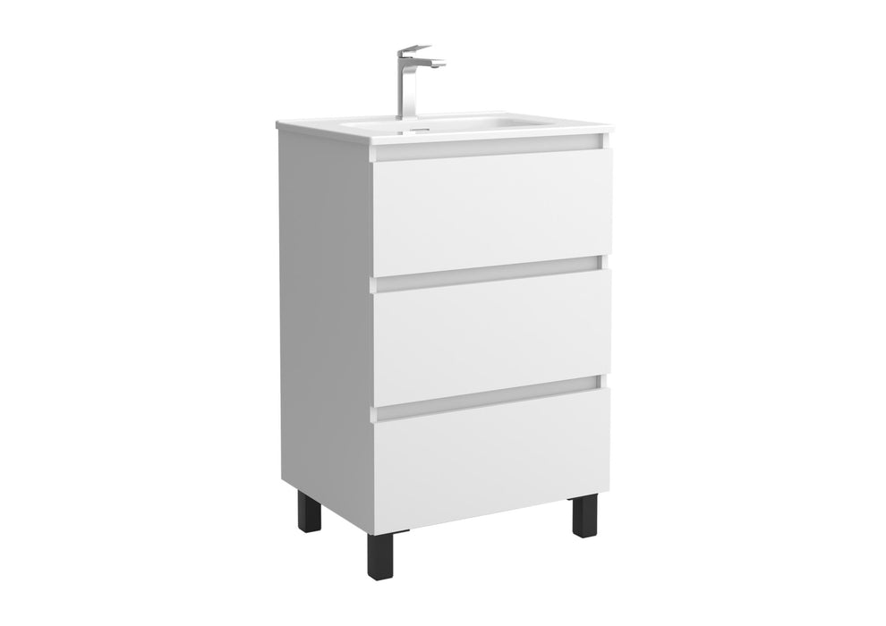 SALGAR BEQUIA Mueble 3C Lavabo Constanza Blanco Mate