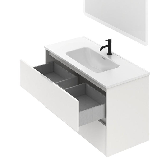 AMIZUVA C0073838 SUKI Complete Set 2 Drawers 100 White Gloss