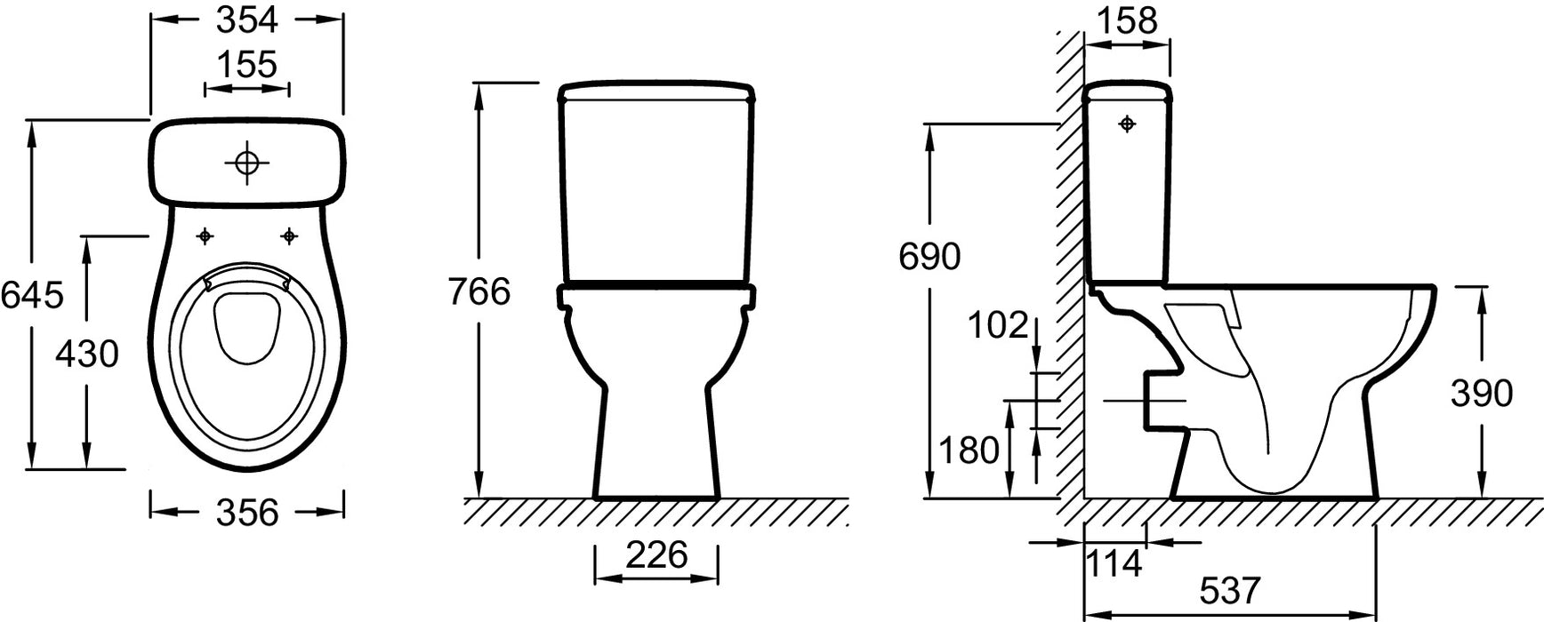 JACOB DELAFON NEW OLA Inodoro Completo Blanco