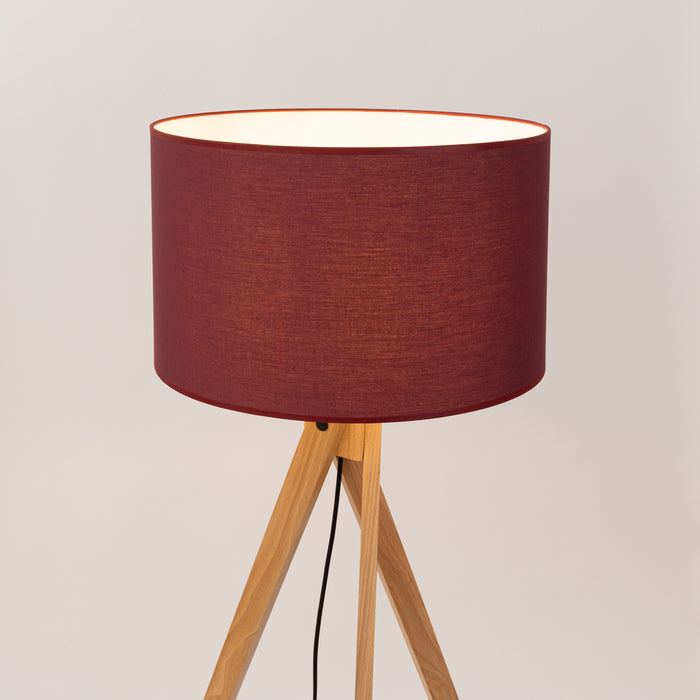 SOLLUX SL.1907 Lámpara de pie NATT burdeos burdeos/madera natural