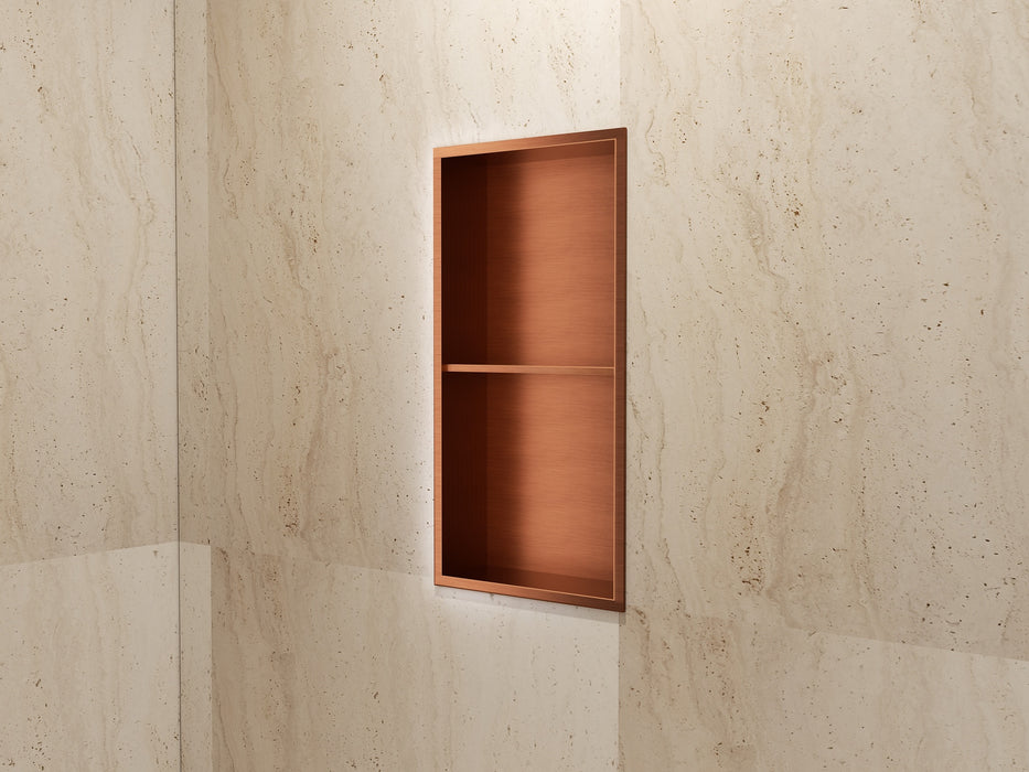 MEDIMEX HOR003/ORC ARTIC Hornacina Con Estante 33x63 Oro Rosa Cepillado