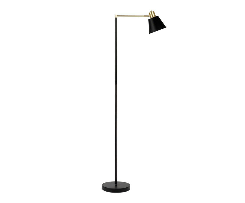 ANDREA HOUSE IL72059 Lámpara Pie Metal Negro 50x25x150 CM