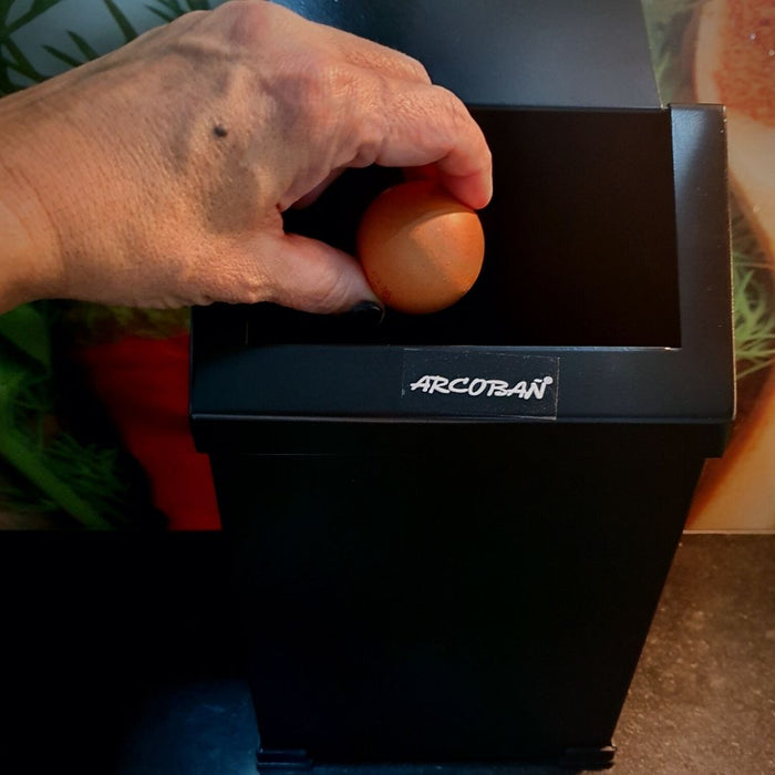 ARCOBAÑ 28PAC7N  Papelera Cuadrada Negra 7l