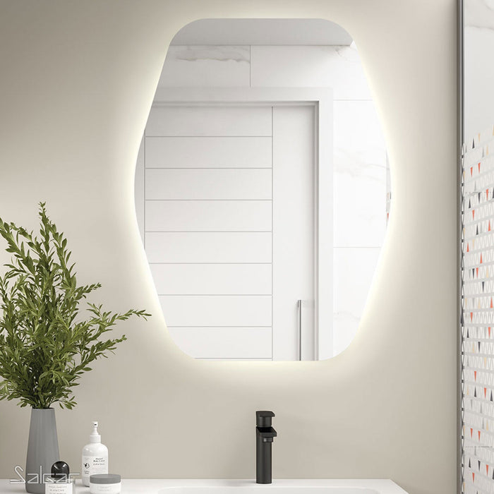 SALGAR 26776 ORGANIC Espejo LED Retroiluminado 80 Cromo