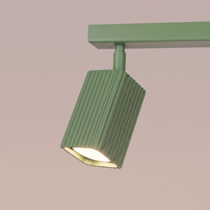 SOLLUX SL.3307 Lámpara De Techo Rayo 4L Verde Salvia