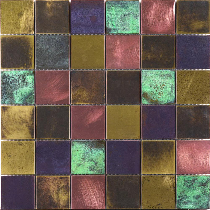 DUNE 187120 BRONZO 29,8x29,8 Mosaico Metálico