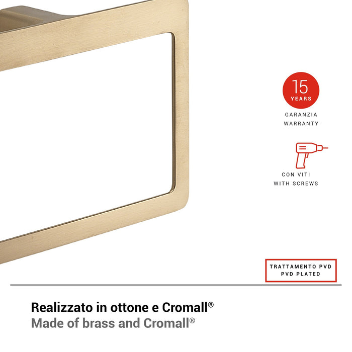 GEDY PI708800000 PIRENEI Toallero Aro Oro Mate