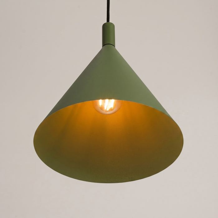 SOLLUX SL.2525 Lámpara colgante NOX 25 verde oliva