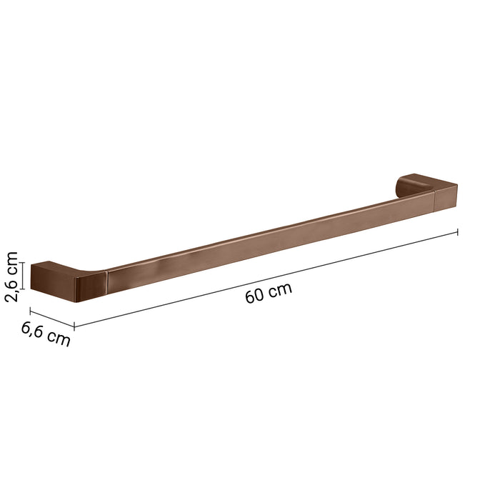 GEDY PI216082000 PIRENEI Toallero 60 cm oro rosa