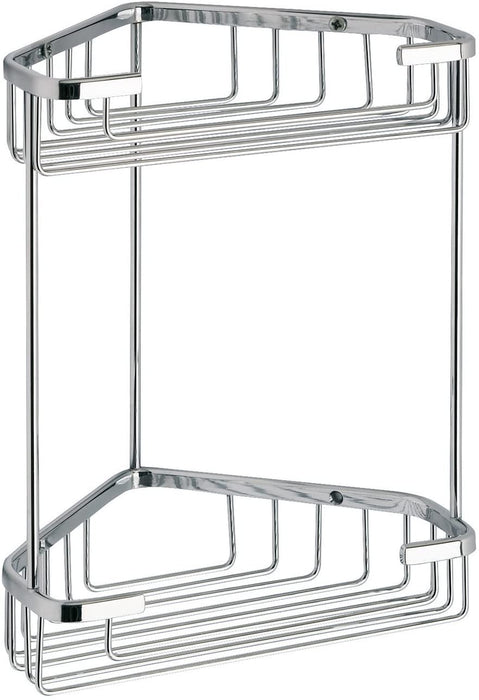 GEDY 24811300900 Angular Shower Rod Soap Dish