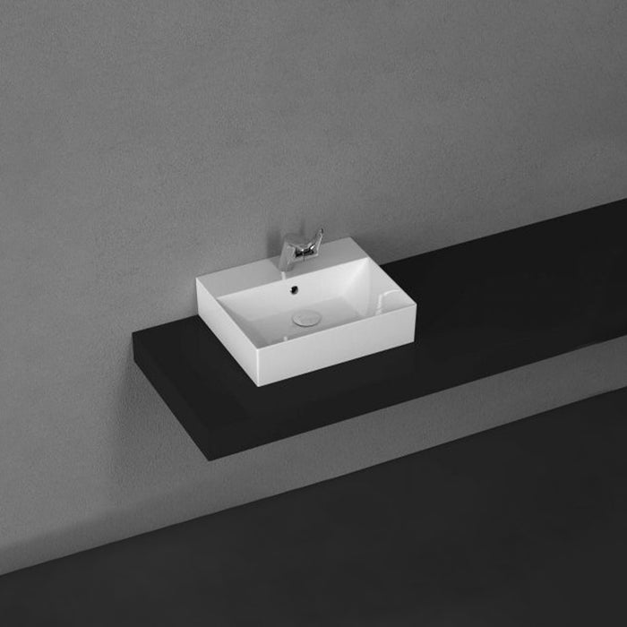 BATHCO 4105 BRUSELAS Rectangular White Sink Over Countertop