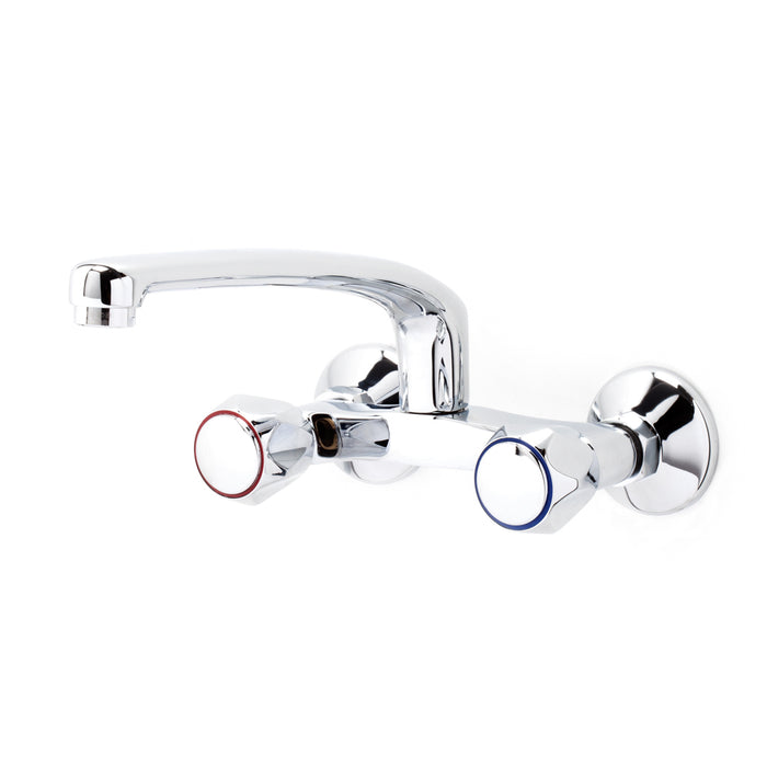 PRESTO 3835000 Elipse cocina mural bimando caño fundido Cromo