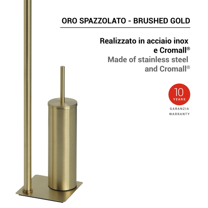 GEDY TR328800000 TRILLY Towel Rack and Standing Column Brushed Gold