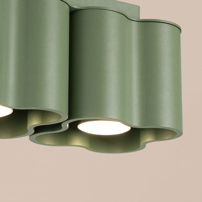 SOLLUX SL.3345 Lámpara De Techo Ovio 2 Verde Oliva Gu10