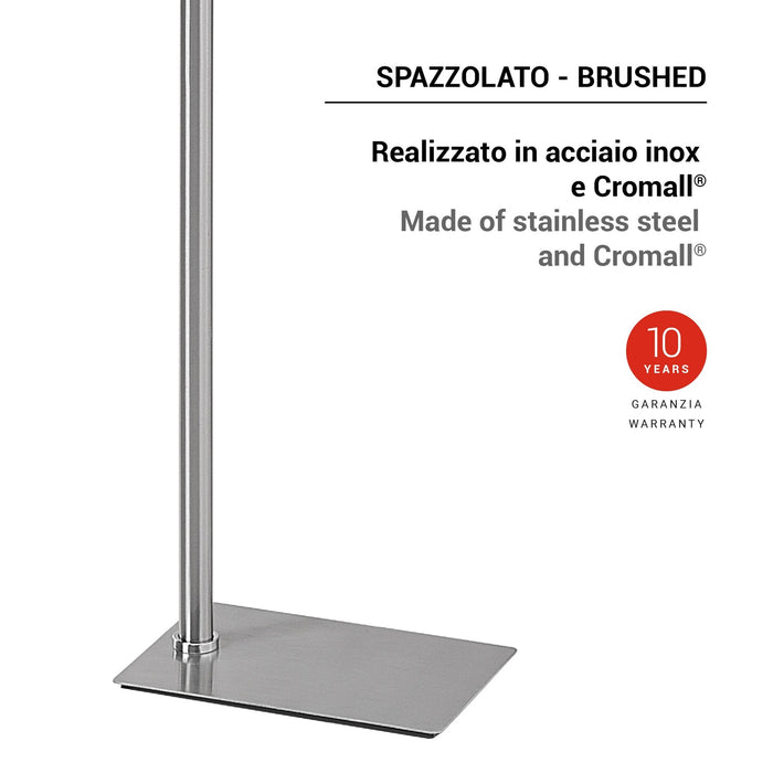 GEDY TR313800000 TRILLY Towel Rack and Standing Column Brushed