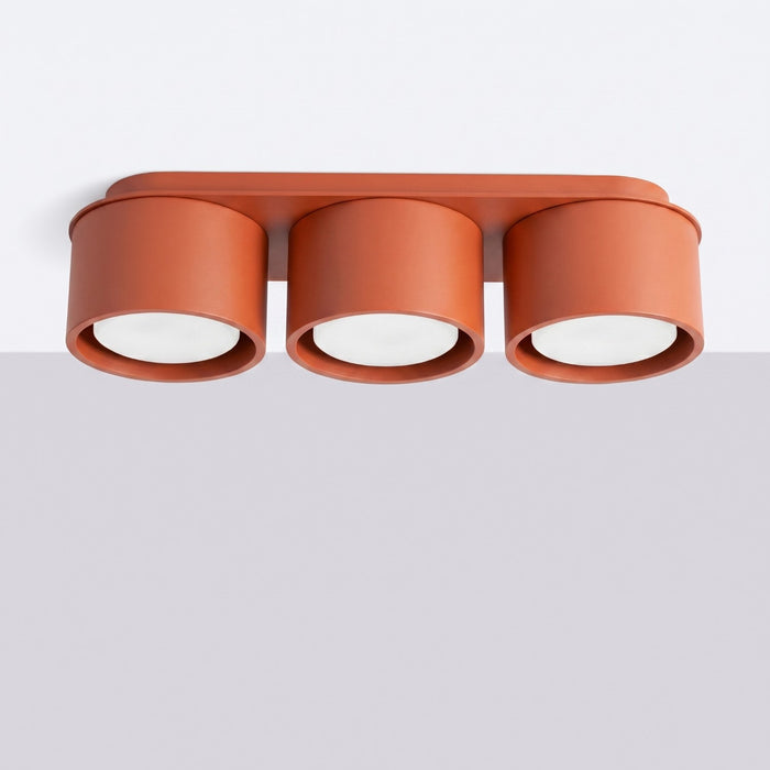 SOLLUX SL.2452 Plafón MODO 3 ocre rojo Gx53