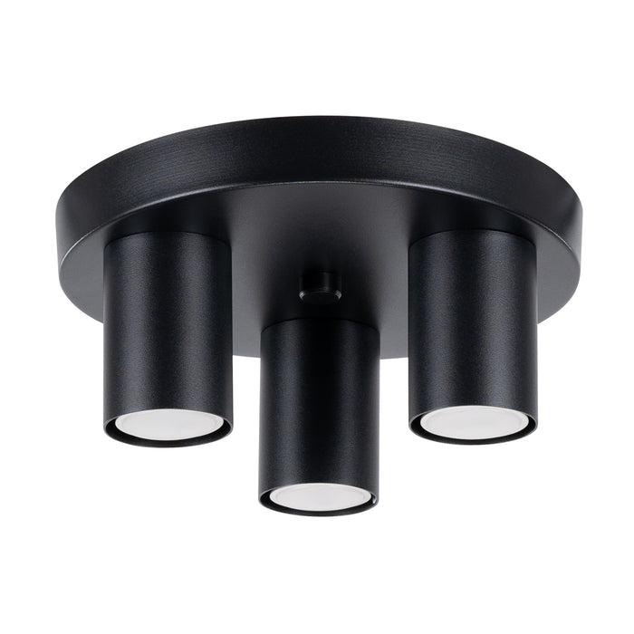 SOLLUX SL.1466 Plafón LAGOS 3P negro negro