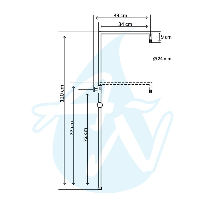 ARCOBAÑ 13ESTE7 CAPRICORNIO Columna Ducha Este7 Termostática