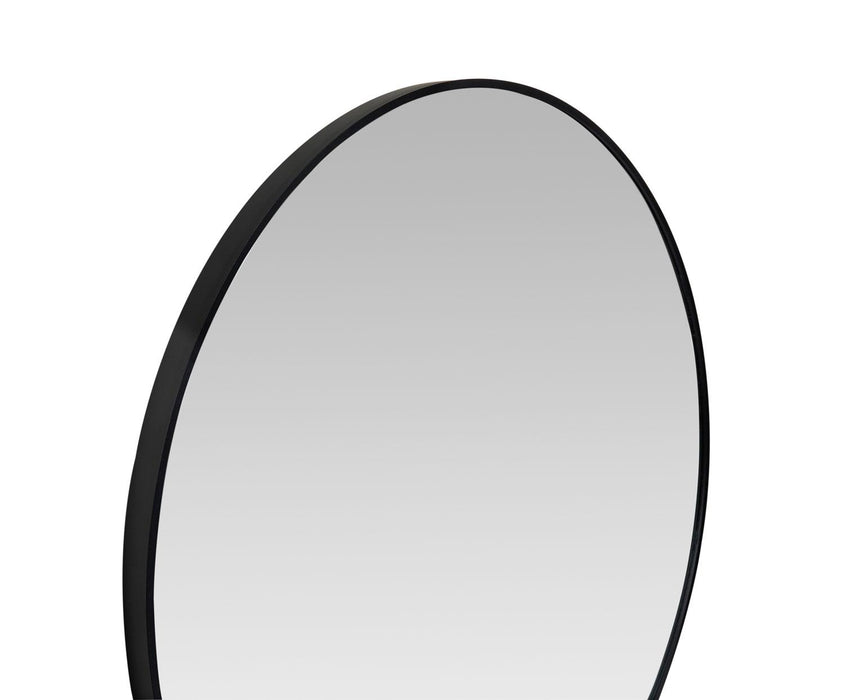 ANDREA HOUSE AX74012 Espejo Pared Aluminio Negro Ø80 CM